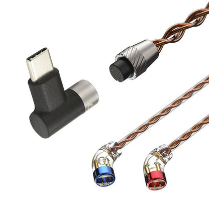 CVJ VS400 Interchangeable Audio Plug Oxygen-Free Copper Headphone Upgrade Cable, Style: Type-C S Pin by CVJ