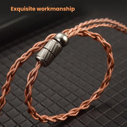 CVJ VS400 Interchangeable Audio Plug Oxygen-Free Copper Headphone Upgrade Cable, Style: 4.4mm 0.75mm by CVJ