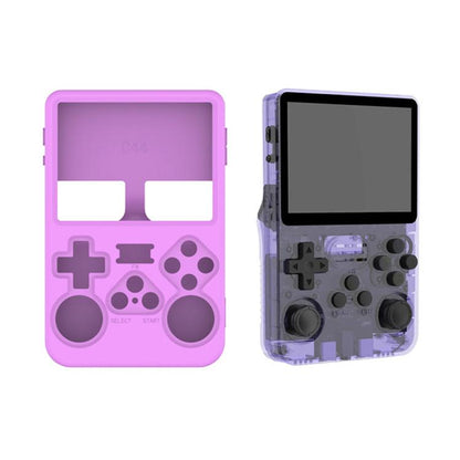 For ANBERNIC R36S Handheld Game Consoles Dustproof Silicone Protective Cover(Light Purple) by bashfashion