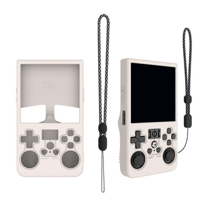 For R36 MAX Handheld Game Consoles Dustproof Silicone Protective Cover(Beige) by bashfashion