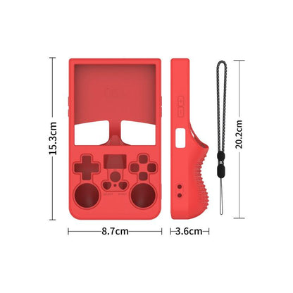 For R36 MAX Handheld Game Consoles Dustproof Silicone Protective Cover(Red) by bashfashion