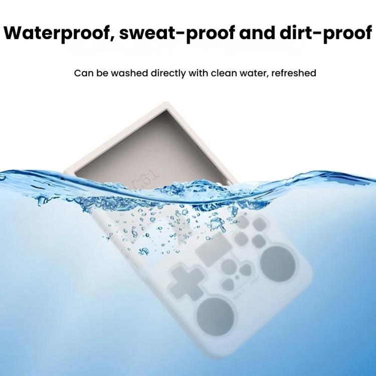 For R36 MAX Handheld Game Consoles Dustproof Silicone Protective Cover(Red) by bashfashion