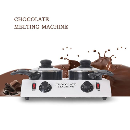 Dessert Making Double Cylinder Chocolate Hot Melt Machine US Plug by bashfashion