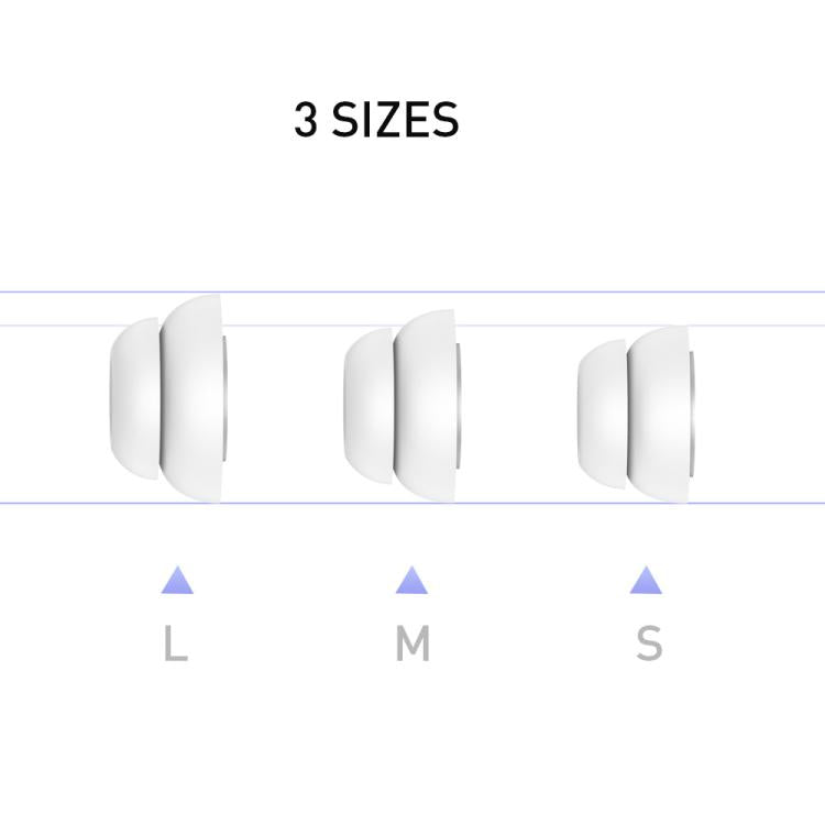 For AirPods Pro / Pro 2 AhaStyle PT99-2 Earphone Silicone Earbuds, Size: M(Black) by AhaStyle