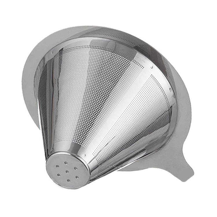 304 Stainless Steel Coffee Filter Reusable Mesh for Pour Over/Drip Coffee Maker, Spec: 2-4 Cups by bashfashion