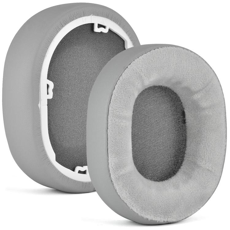 For Corsair HS55/HS55 Pro/HS65 Headset 1pair Replacement Ear Cushions Ear Pads, Style: Leather + Velvet Gray by bashfashion