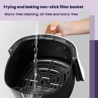 8L Air Fryer Household Multi-Function Large Capacity Oil-Free Electric Fryer, Color: White UK Plug by bashfashion