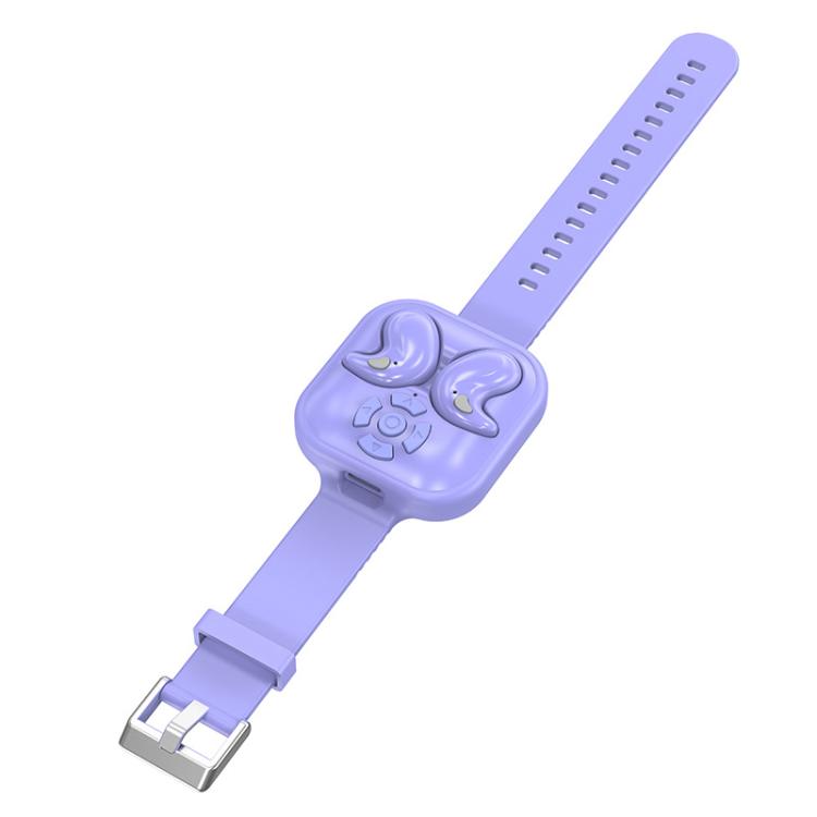 Bluetooth Sleep Earphones Video Like Remote Control E-book Page Turner(Purple) by bashfashion