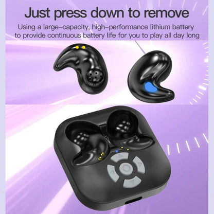 Bluetooth Sleep Earphones Video Like Remote Control E-book Page Turner(Purple) by bashfashion