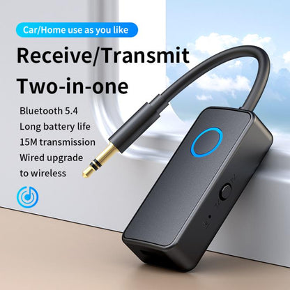 2-In-1 Bluetooth 5.4 Audio Adapter Transmitter/Receiver 3.5mm AUX For Car/TV/Headphones by bashfashion