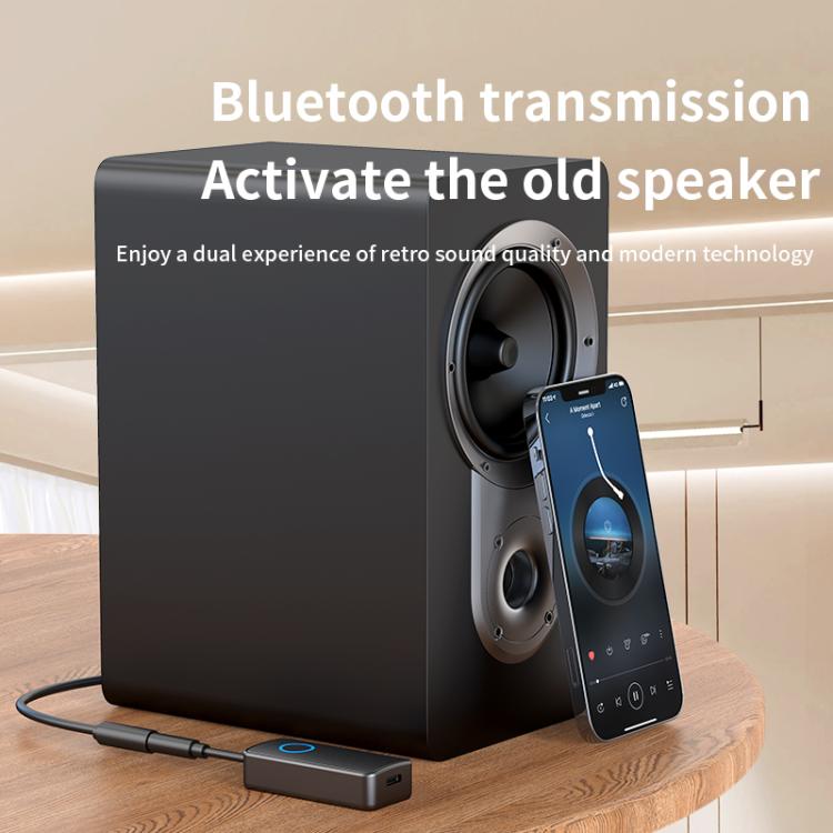 2-In-1 Bluetooth 5.4 Audio Adapter Transmitter/Receiver 3.5mm AUX For Car/TV/Headphones by bashfashion