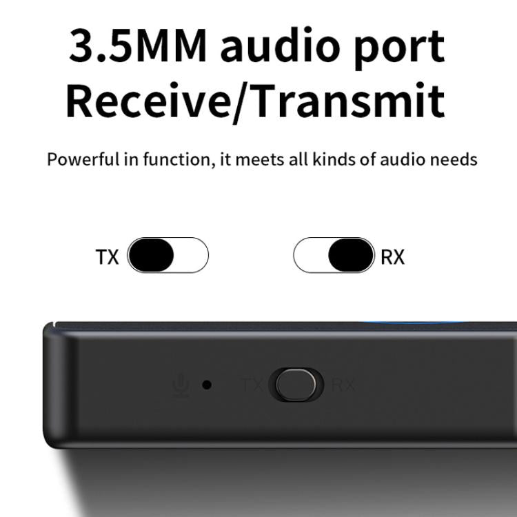 2-In-1 Bluetooth 5.4 Audio Adapter Transmitter/Receiver 3.5mm AUX For Car/TV/Headphones by bashfashion