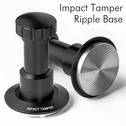 53mm Adjustable Impact Coffee Tamper with Threaded Base Spring-Loaded Espresso Tamper Tool by bashfashion
