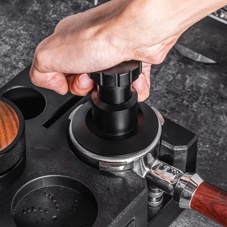 51mm Adjustable Impact Coffee Tamper with Threaded Base Spring-Loaded Espresso Tamper Tool by bashfashion