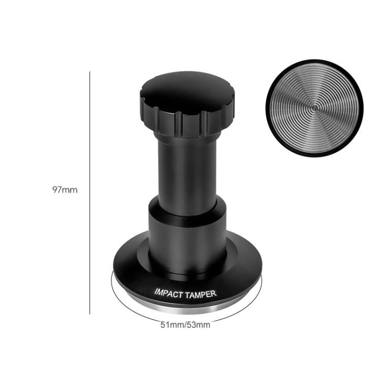 51mm Adjustable Impact Coffee Tamper with Threaded Base Spring-Loaded Espresso Tamper Tool by bashfashion