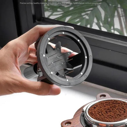 53mm Rotating Magnetic WDT Tool for Espresso Adjustable Height Coffee Needle Distributor Coffee Grounds Fluffing Tool by bashfashion
