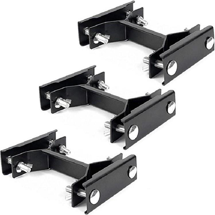 3pcs /Pack Outdoor Umbrella Clamp Holder for Garden Patio Balcony Sun Shade Pole Stabilizer Mounting Bracket(Black) by bashfashion