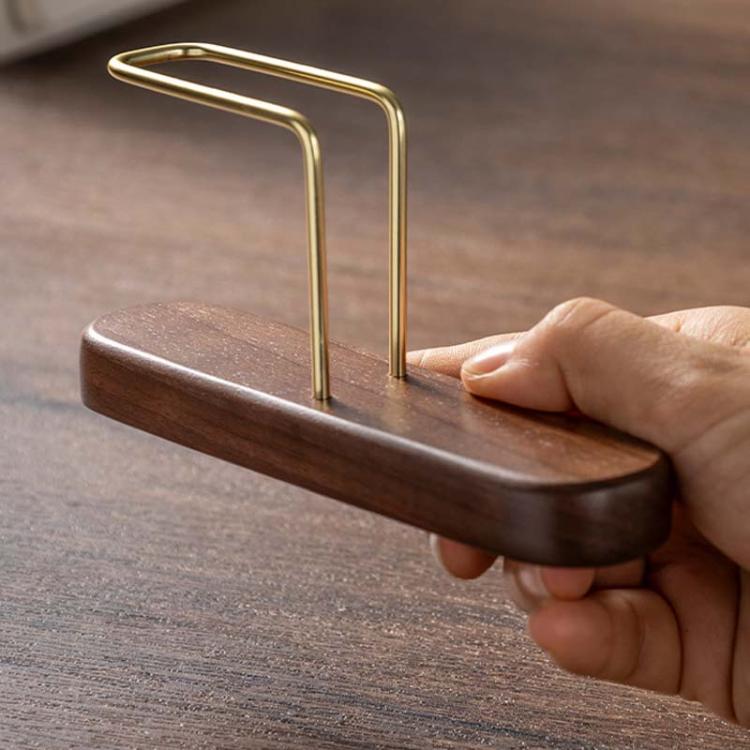 Walnut Wood Coffee Filter Paper Holder Household Filter Paper Box Solid Wood Storage Stand by bashfashion