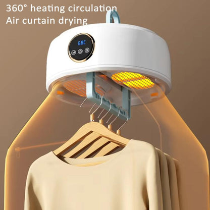 600W Smart Touch Control Foldable Clothes Dryer Portable Laundry Dry Machine with LED Display, Adjustable Temperature & Timer EU Plug by bashfashion