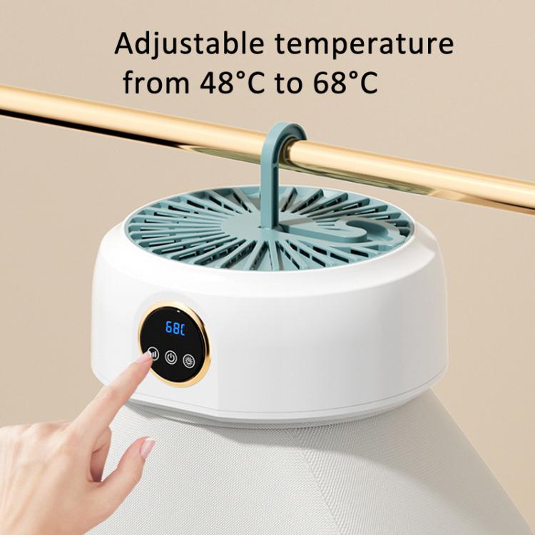 600W Smart Touch Control Foldable Clothes Dryer Portable Laundry Dry Machine with LED Display, Adjustable Temperature & Timer EU Plug by bashfashion