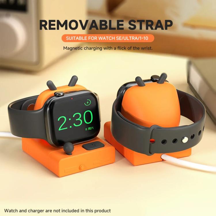 For Apple Watch Desktop Stand Silicone Base, Without Charger(Light Gray) by bashfashion