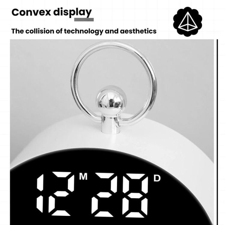 LED Multi-Function Digital Clock Student Desktop Digital Timepiece Plug-in Alarm Clock(Colorful) by bashfashion