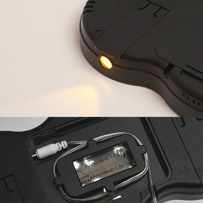 Living Room Digital Wall Clock LED Electronic Clock With Light Multi-Function Remote Control Alarm Clock(Tri-color Light) by bashfashion