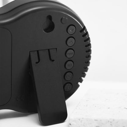 Living Room Digital Wall Clock LED Electronic Clock With Light Multi-Function Remote Control Alarm Clock(Tri-color Light) by bashfashion