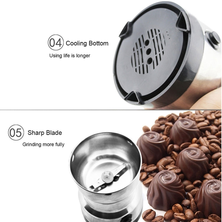Multi-functional Coffee Grinder Stainless Electric Bean Grinder Herbal Medicine Grinding Machine, AU Plug by bashfashion