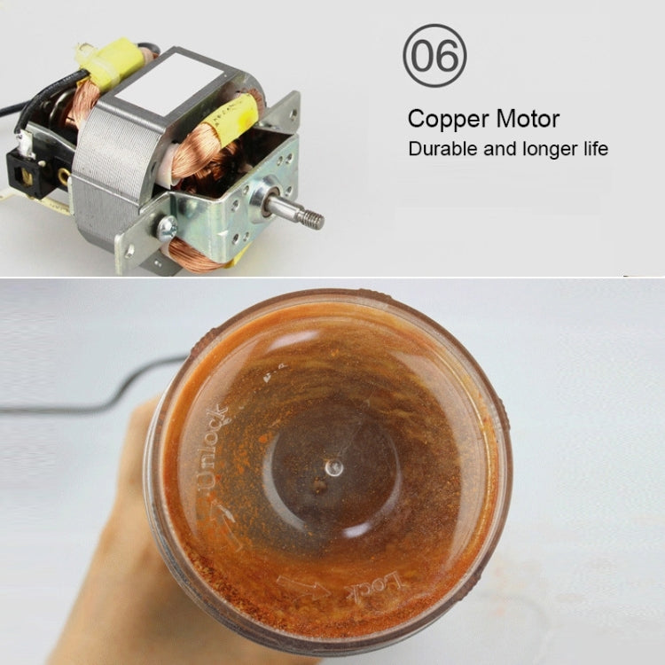 Multi-functional Coffee Grinder Stainless Electric Bean Grinder Herbal Medicine Grinding Machine, AU Plug by bashfashion