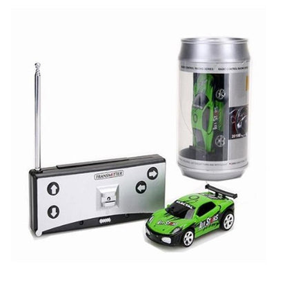 Coke Can Mini RC Car Radio Remote Control Micro Racing Car(Green) by bashfashion
