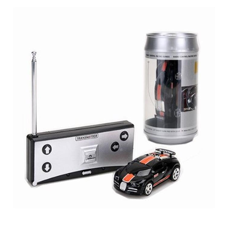 Coke Can Mini RC Car Radio Remote Control Micro Racing Car(Black+Orange) by bashfashion