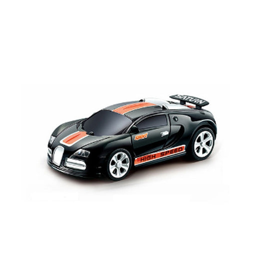 Coke Can Mini RC Car Radio Remote Control Micro Racing Car(Black+Orange) by bashfashion
