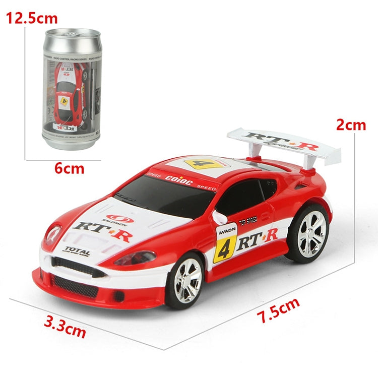 Coke Can Mini RC Car Radio Remote Control Micro Racing Car(Black+Orange) by bashfashion