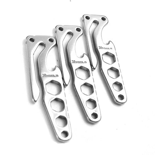 Pocket Carbon Stainless Steel Key Holder Bottle Opener Outdoor Sports Camping EDC Tool by bashfashion