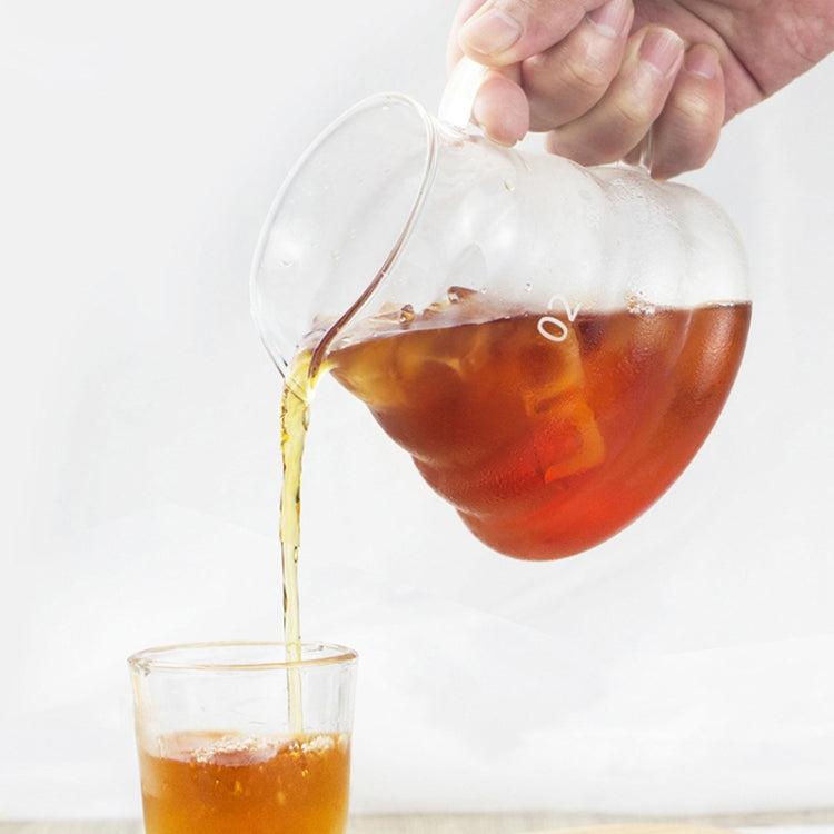 Heat-resistant Hand-made Coffee Glass Pot Cloud Coffee Sharing Pot, Specification:450ml Glass Pot by bashfashion