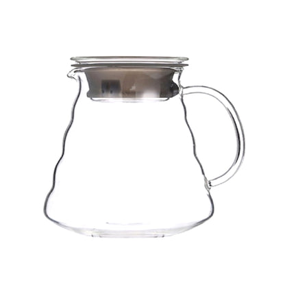 Heat-resistant Hand-made Coffee Glass Pot Cloud Coffee Sharing Pot, Specification:600ml Glass Pot by bashfashion