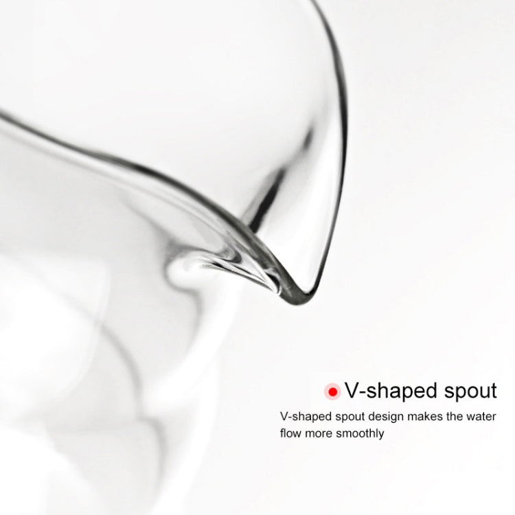 Heat-resistant Hand-made Coffee Glass Pot Cloud Coffee Sharing Pot, Specification:600ml Glass Pot by bashfashion