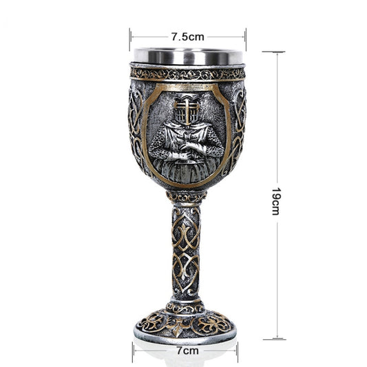 3D Viking Skull Coffee Beer Mug Skull Mug Beer Wine Drink Gift Stainless Steel Knight Decorative Cup for Men Goblet by bashfashion