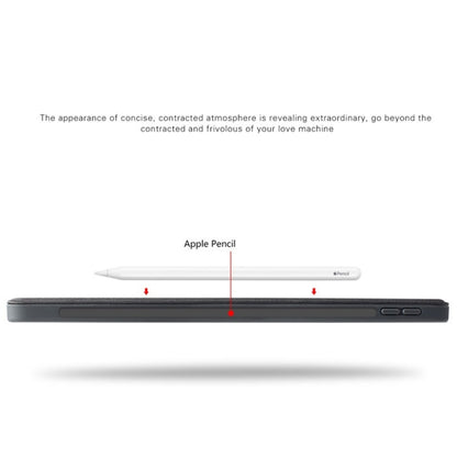 Mutural Exquisite Series Cloth Texture PU+TPU Leather Case for iPad Pro 12.9 inch (2018), with 3-Fold Holder & Pen Slot & Sleep & Wake-up Function by Mutural