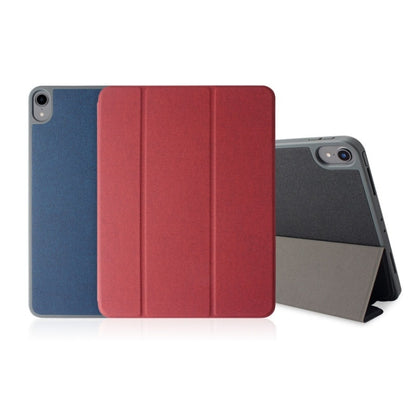 Mutural Exquisite Series Cloth Texture PU+TPU Leather Case for iPad Pro 12.9 inch (2018), with 3-Fold Holder & Pen Slot & Sleep & Wake-up Function by Mutural