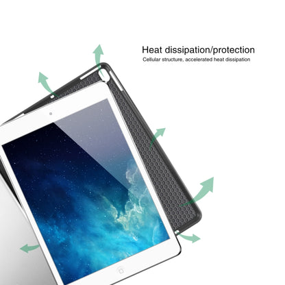 Mutural Exquisite Series Cloth Texture PU+TPU Leather Case for iPad Pro 10.5 inch, with 3-Fold Holder & Pen Slot & Sleep & Wake-up Function(Black) by Mutural